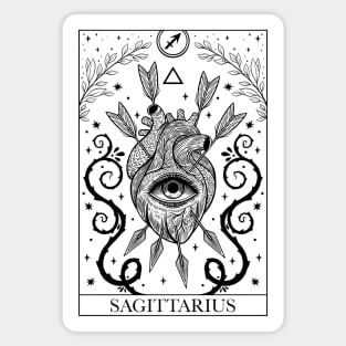 Zodiac sign tarot card Sagittarius Magnet